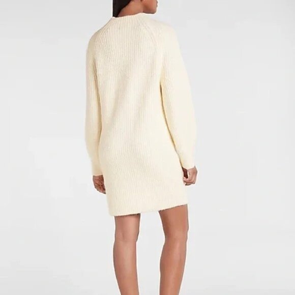 Express Mock Neck Shift Sweater Dress L - Picture 4 of 10